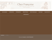 Tablet Screenshot of chezfrancoise.com